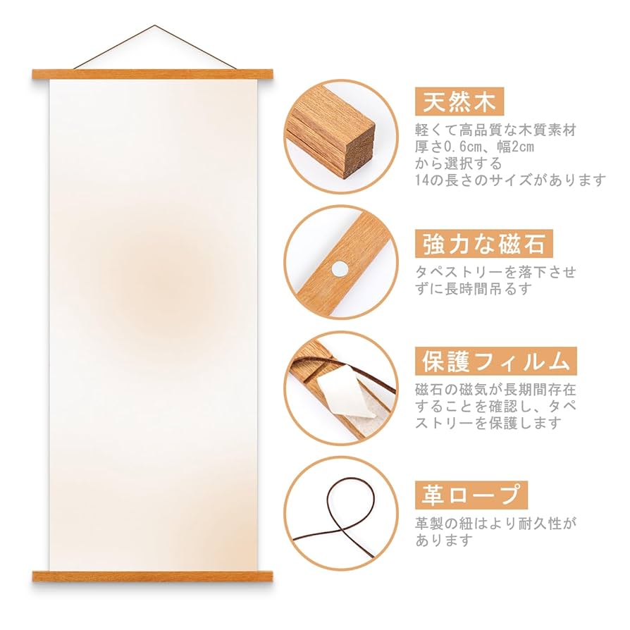 手ぬぐいタペストリー Amazon.co.jp: Ywlake 手ぬぐいタペストリー棒マグネット 幅90cm